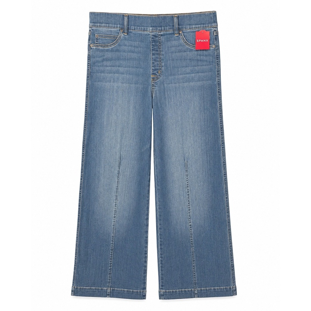 High-Rise Wide Leg Women’s Jeans - Blue - Picture 2 of 8